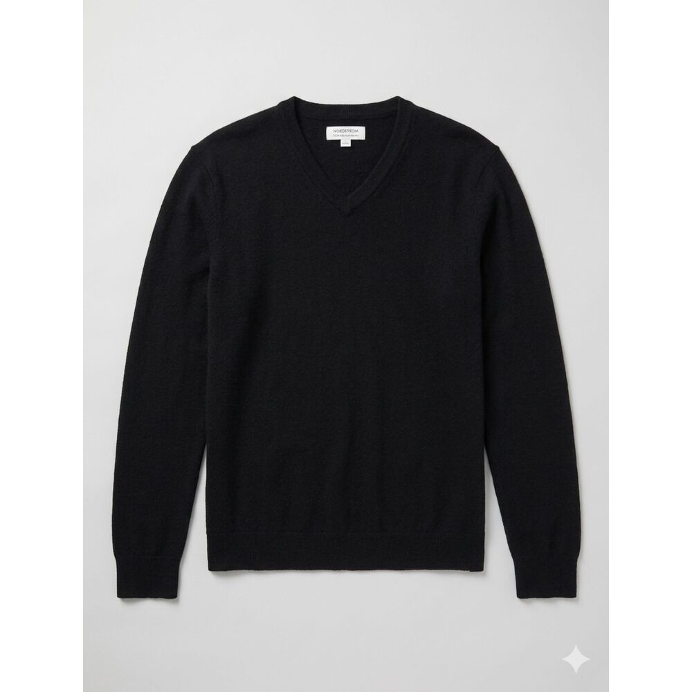 NORDSTROM 100% Washable Merino Wool Quiet Luxury Sweater Size Large